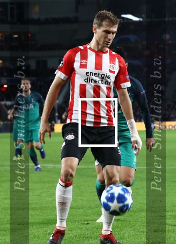 Eindhoven, 24 Oktober 2018 PSV-Tottemham Hotspur.
Duel in de voorronde Champions League, eindstand 2-2.
Daniel Schwaab