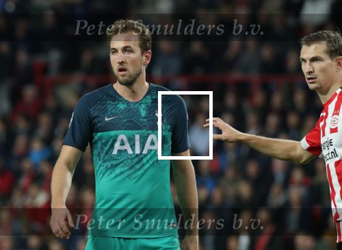 Eindhoven, 24 Oktober 2018 PSV-Tottemham Hotspur.
Duel in de voorronde Champions League, eindstand 2-2.
Daniel Schwaab en Harry Kane