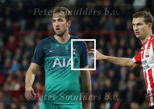 Eindhoven, 24 Oktober 2018 PSV-Tottemham Hotspur.
Duel in de voorronde Champions League, eindstand 2-2.
Daniel Schwaab en Harry Kane