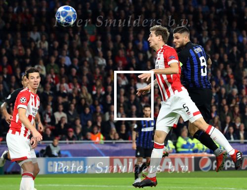 Eindhoven, 3 Oktober 2018 2e wedstrijd CL Seizoen 2018-2019
PSV-Internazionale Milan, eindstand 1-2