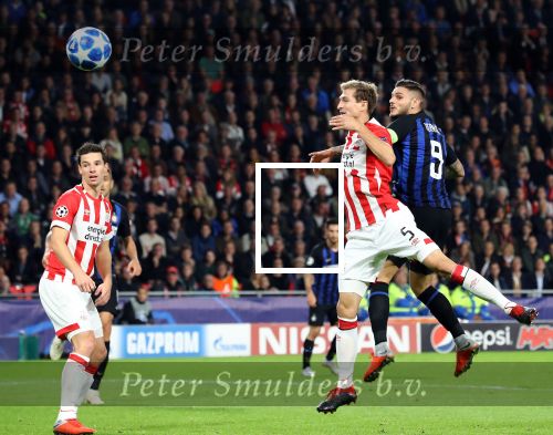 Eindhoven, 3 Oktober 2018 2e wedstrijd CL Seizoen 2018-2019
PSV-Internazionale Milan, eindstand 1-2