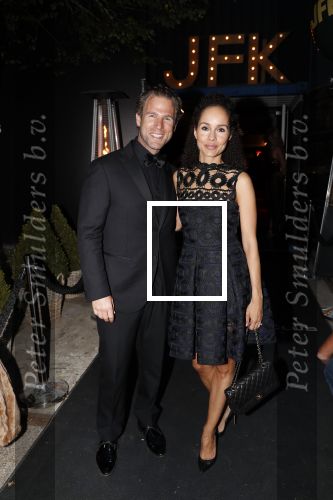 Amsterdam 8 oktober 2018
JFK Gala in de harbour Club. Wilfred Genee ontvangt uit handen van Prins Bernhard de prijs voor man van het jaar. Marieke Elsinga presenteert het gala. Danny Menken met zijn vrouw