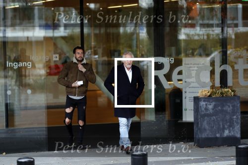 Amsterdam 7 november 2018
Dave Roelvink bij de rechtbank van Amsterdam waar hij voor moet komen voor rijden onder invloed en snelheid. Dave met zijn manager Frank Wisse
