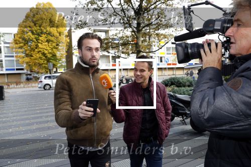 Amsterdam 7 november 2018
Dave Roelvink bij de rechtbank van Amsterdam waar hij voor moet komen voor rijden onder invloed en snelheid. Aran Bade van RTL Boulevard