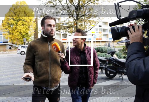 Amsterdam 7 november 2018
Dave Roelvink bij de rechtbank van Amsterdam waar hij voor moet komen voor rijden onder invloed en snelheid. Aran Bade van RTL Boulevard