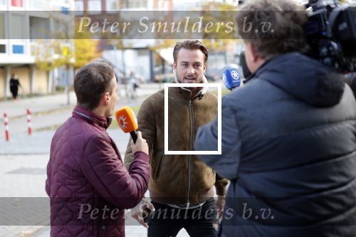 Amsterdam 7 november 2018
Dave Roelvink bij de rechtbank van Amsterdam waar hij voor moet komen voor rijden onder invloed en snelheid. Aran bade van RTL Boulevard