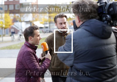 Amsterdam 7 november 2018
Dave Roelvink bij de rechtbank van Amsterdam waar hij voor moet komen voor rijden onder invloed en snelheid. Aran bade van RTL Boulevard