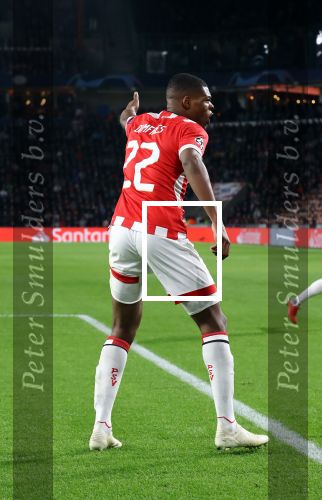 Eindhoven, 3 Oktober 2018 2e wedstrijd CL Seizoen 2018-2019
PSV-Internazionale Milan, eindstand 1-2
Denzel Dumfries