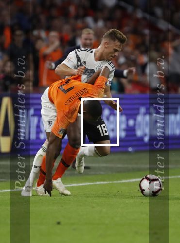 Amsterdam, 13 Oktober 2018
Nederland-/Duitsland , eindstand 3-0
Debuut voor Denzel Dumfries en Steven Bergwijn van PSV