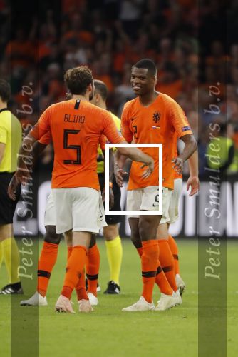 Amsterdam, 13 Oktober 2018
Nederland-/Duitsland , eindstand 3-0
Debuut voor Denzel Dumfries en Steven Bergwijn van PSV