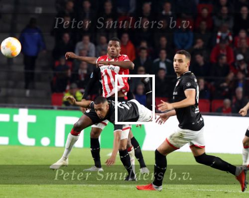 Eindhoven, 20 Oktober 2018 Kompetitiewedstrijd PSV-SC Emmen, eindstand 6-0 Seizoen 2018-2019
Denzel Dumfries