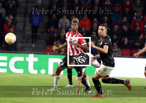 Eindhoven, 20 Oktober 2018 Kompetitiewedstrijd PSV-SC Emmen, eindstand 6-0 Seizoen 2018-2019
Denzel Dumfries