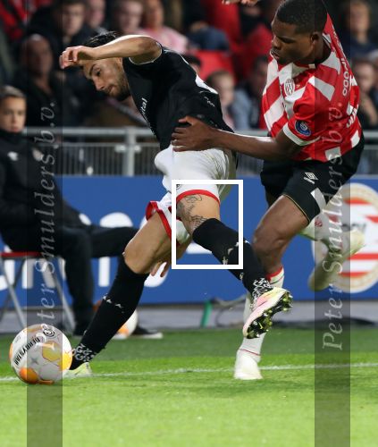 Eindhoven, 20 Oktober 2018 Kompetitiewedstrijd PSV-SC Emmen, eindstand 6-0 Seizoen 2018-2019
Denzel Dumfries