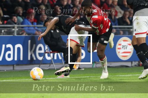Eindhoven, 20 Oktober 2018 Kompetitiewedstrijd PSV-SC Emmen, eindstand 6-0 Seizoen 2018-2019
Denzel Dumfries