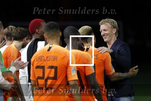 Amsterdam 13 oktober 2018
Nederland - Duitsland in de Johan Cruijff arens . eindstand 3-0
Na de Wedstrijd werden Dirk Kuyt en Rafael v d Vaart  gehuldigd. Dirk had zijn vrouw Gertrude en kinderen meegenomen. Rafael had zijn vriendin Estavan Polman en zijn kinderen Damian en Jesslynn meegenomen . Ook zijn ouders en schoonouders waren erbij.