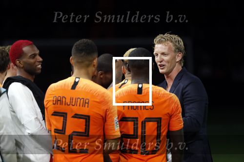 Amsterdam 13 oktober 2018
Nederland - Duitsland in de Johan Cruijff arens . eindstand 3-0
Na de Wedstrijd werden Dirk Kuyt en Rafael v d Vaart  gehuldigd. Dirk had zijn vrouw Gertrude en kinderen meegenomen. Rafael had zijn vriendin Estavan Polman en zijn kinderen Damian en Jesslynn meegenomen . Ook zijn ouders en schoonouders waren erbij.