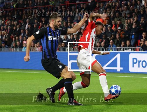 Eindhoven, 3 Oktober 2018 2e wedstrijd CL Seizoen 2018-2019
PSV-Internazionale Milan, eindstand 1-2
Doneyll Malen