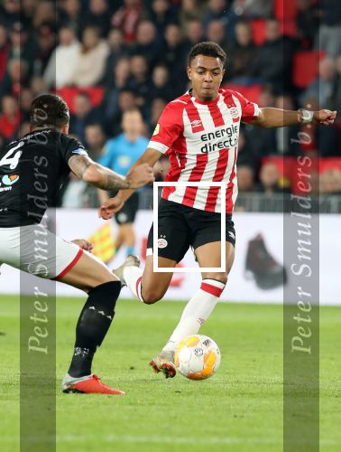Eindhoven, 20 Oktober 2018 Kompetitiewedstrijd PSV-SC Emmen, eindstand 6-0 Seizoen 2018-2019
Donyell Malen