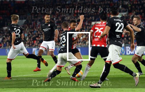Eindhoven, 20 Oktober 2018 Kompetitiewedstrijd PSV-SC Emmen, eindstand 6-0 Seizoen 2018-2019
Donyell Malen