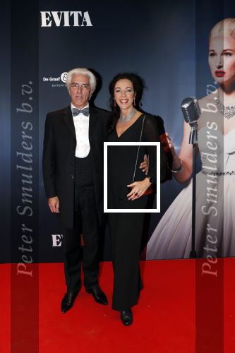Amsterdam 22 augustus 2018
Premiere Evita in carre.  Eric Brey en partner Frederique Sluiterman-van Loo