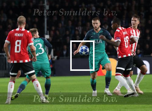 Eindhoven, 24 Oktober 2018 PSV-Tottemham Hotspur.
Duel in de voorronde Champions League, eindstand 2-2.
Eric Dier