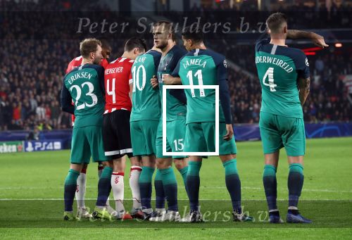 Eindhoven, 24 Oktober 2018 PSV-Tottemham Hotspur.
Duel in de voorronde Champions League, eindstand 2-2.
Eric Dier