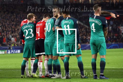 Eindhoven, 24 Oktober 2018 PSV-Tottemham Hotspur.
Duel in de voorronde Champions League, eindstand 2-2.
Eric Dier