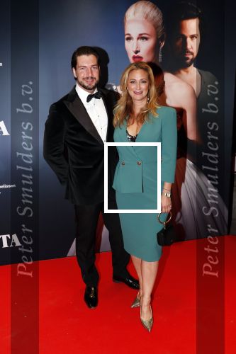 Amsterdam 22 augustus 2018
Premiere Evita in carre. Fabienne de Vries met partner