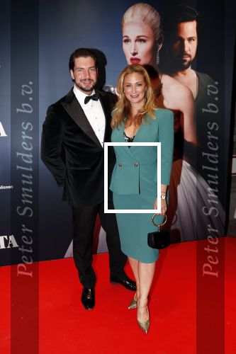 Amsterdam 22 augustus 2018
Premiere Evita in carre. Fabienne de Vries met partner