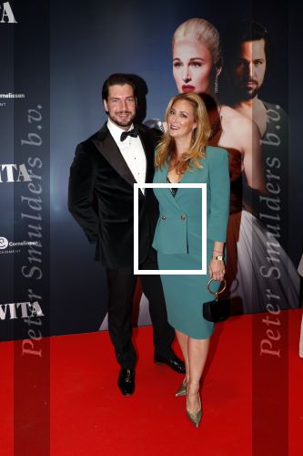 Amsterdam 22 augustus 2018
Premiere Evita in carre. Fabienne de Vries met partner