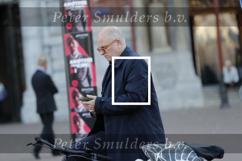 Amsterdam 16 oktober 2018
Felix Rottenberg bellend op de fiets.