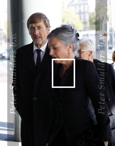 Amsterdam 27 oktober 2018
Herdenkingsdienst voor Wim Kok in het Concertgebouw van Amsterdam. Ferry Mingelen met zijn vrouw