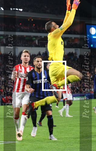 Eindhoven, 3 Oktober 2018 2e wedstrijd CL Seizoen 2018-2019
PSV-Internazionale Milan, eindstand 1-2
Handanovic