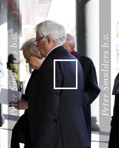 Amsterdam 27 oktober 2018
Herdenkingsdienst voor Wim Kok in het Concertgebouw van Amsterdam. Hanja Maij-Weggen met man Peter