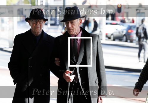 Amsterdam 27 oktober 2018
Herdenkingsdienst voor Wim Kok in het Concertgebouw van Amsterdam. Hans v manen met partner