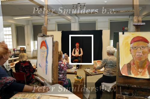 Amsterdam 7 oktober 2018
Harry Slinger bij de zondagsschilders.