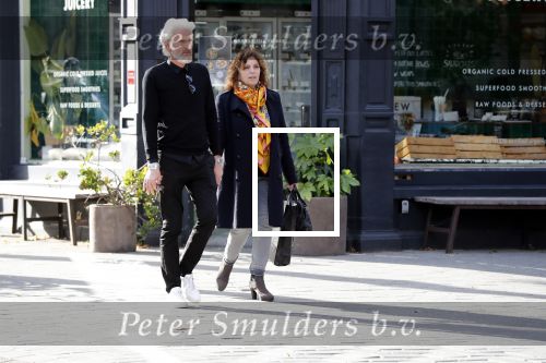Amsterdam 3 oktober 2018
Henriette Tol met man op terras.