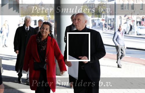 Amsterdam 27 oktober 2018
Herdenkingsdienst voor Wim Kok in het Concertgebouw van Amsterdam. Herman v Veen met partner