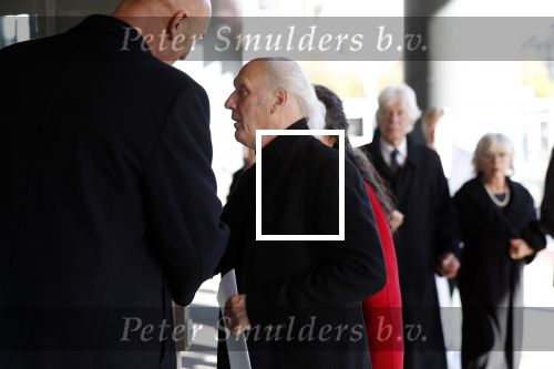 Amsterdam 27 oktober 2018
Herdenkingsdienst voor Wim Kok in het Concertgebouw van Amsterdam. Herman v Veen met partner