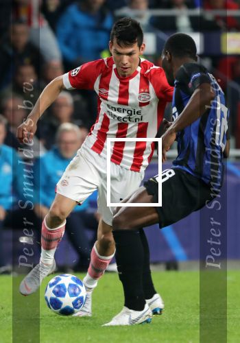Eindhoven, 3 Oktober 2018 2e wedstrijd CL Seizoen 2018-2019
PSV-Internazionale Milan, eindstand 1-2
Hirving Lozano