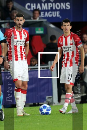 Eindhoven, 3 Oktober 2018 2e wedstrijd CL Seizoen 2018-2019
PSV-Internazionale Milan, eindstand 1-2
Hirving Lozano