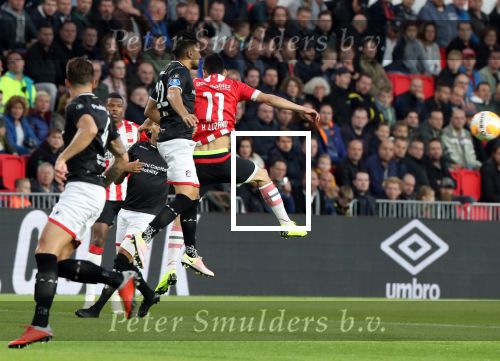 Eindhoven, 20 Oktober 2018 Kompetitiewedstrijd PSV-SC Emmen, eindstand 6-0 Seizoen 2018-2019
Hirving Lozano
