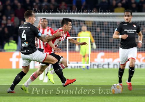 Eindhoven, 20 Oktober 2018 Kompetitiewedstrijd PSV-SC Emmen, eindstand 6-0 Seizoen 2018-2019
Hirving Lozano