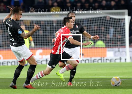 Eindhoven, 20 Oktober 2018 Kompetitiewedstrijd PSV-SC Emmen, eindstand 6-0 Seizoen 2018-2019
Hirving Lozano