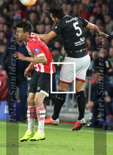 Eindhoven, 20 Oktober 2018 Kompetitiewedstrijd PSV-SC Emmen, eindstand 6-0 Seizoen 2018-2019
Hirving Lozano