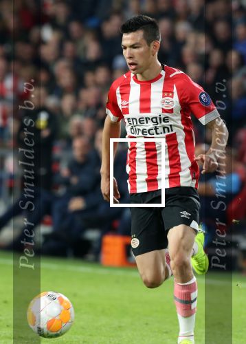 Eindhoven, 20 Oktober 2018 Kompetitiewedstrijd PSV-SC Emmen, eindstand 6-0 Seizoen 2018-2019
Hirving Lozano