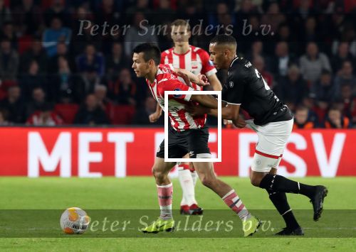 Eindhoven, 20 Oktober 2018 Kompetitiewedstrijd PSV-SC Emmen, eindstand 6-0 Seizoen 2018-2019
Hirving Lozano