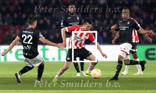 Eindhoven, 20 Oktober 2018 Kompetitiewedstrijd PSV-SC Emmen, eindstand 6-0 Seizoen 2018-2019
Hirving Lozano