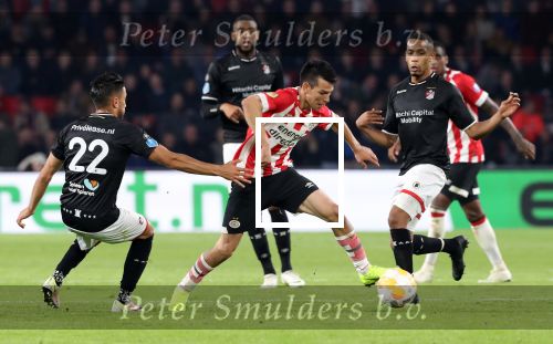Eindhoven, 20 Oktober 2018 Kompetitiewedstrijd PSV-SC Emmen, eindstand 6-0 Seizoen 2018-2019
Hirving Lozano