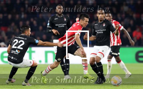 Eindhoven, 20 Oktober 2018 Kompetitiewedstrijd PSV-SC Emmen, eindstand 6-0 Seizoen 2018-2019
Hirving Lozano